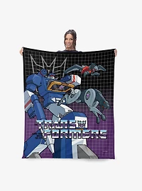 Transformers G1 Grid Optimus Prime Silk Touch Sherpa Throw Blanket