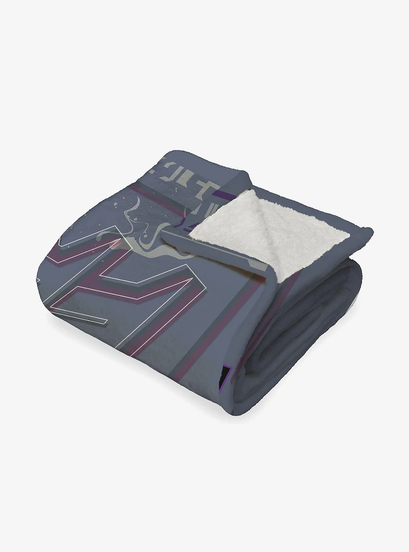 Transformers G1 Grid Starscream Silk Touch Sherpa Throw Blanket