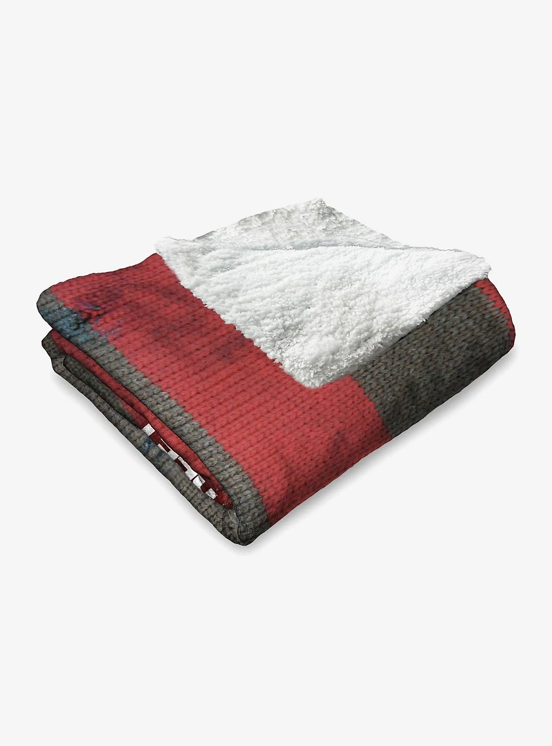 A Nightmare On Elm Street Sweater Silk Touch Sherpa Throw Blanket