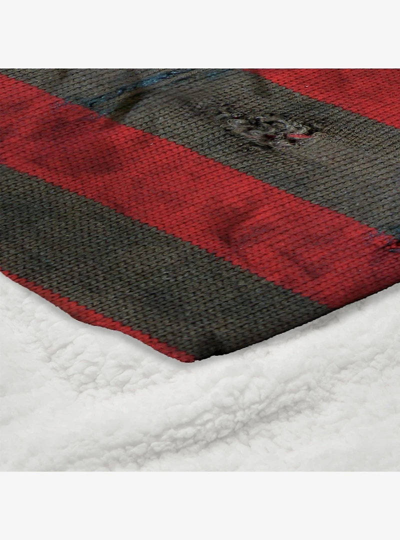 A Nightmare On Elm Street Sweater Silk Touch Sherpa Throw Blanket