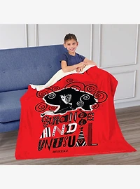 Beetlejuice So So Strange Silk Touch Sherpa Throw Blanket