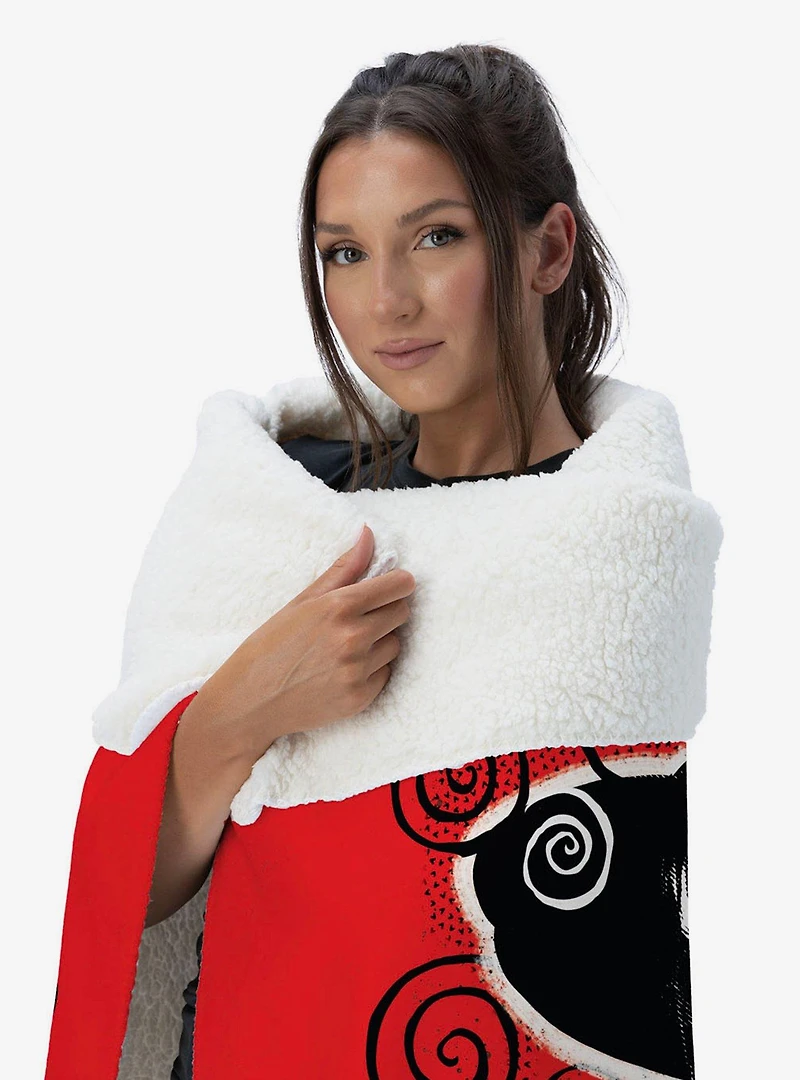 Beetlejuice So So Strange Silk Touch Sherpa Throw Blanket