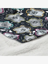 Furby Retro Furby Pattern Silk Touch Throw Blanket