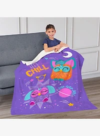Furby Let's Chill Silk Touch Throw Blanket