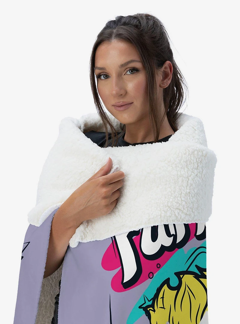 Furby 1998 Silk Touch Sherpa Throw Blanket