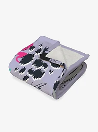 Furby 1998 Silk Touch Sherpa Throw Blanket