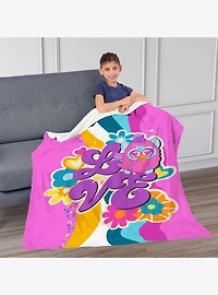 Furby Funky Furby Silk Touch Sherpa Throw Blanket