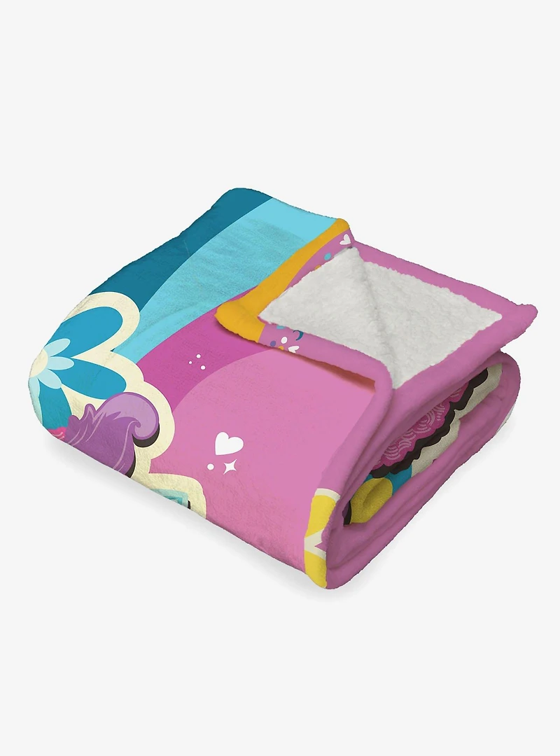 Furby Funky Furby Silk Touch Sherpa Throw Blanket
