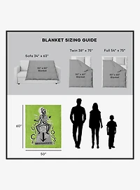Beetlejuice Juice Is Loose Silk Touch Sherpa Throw Blanket