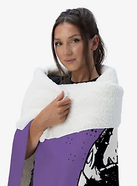 Beetlejuice I Hate Sandworms Silk Touch Sherpa Throw Blanket