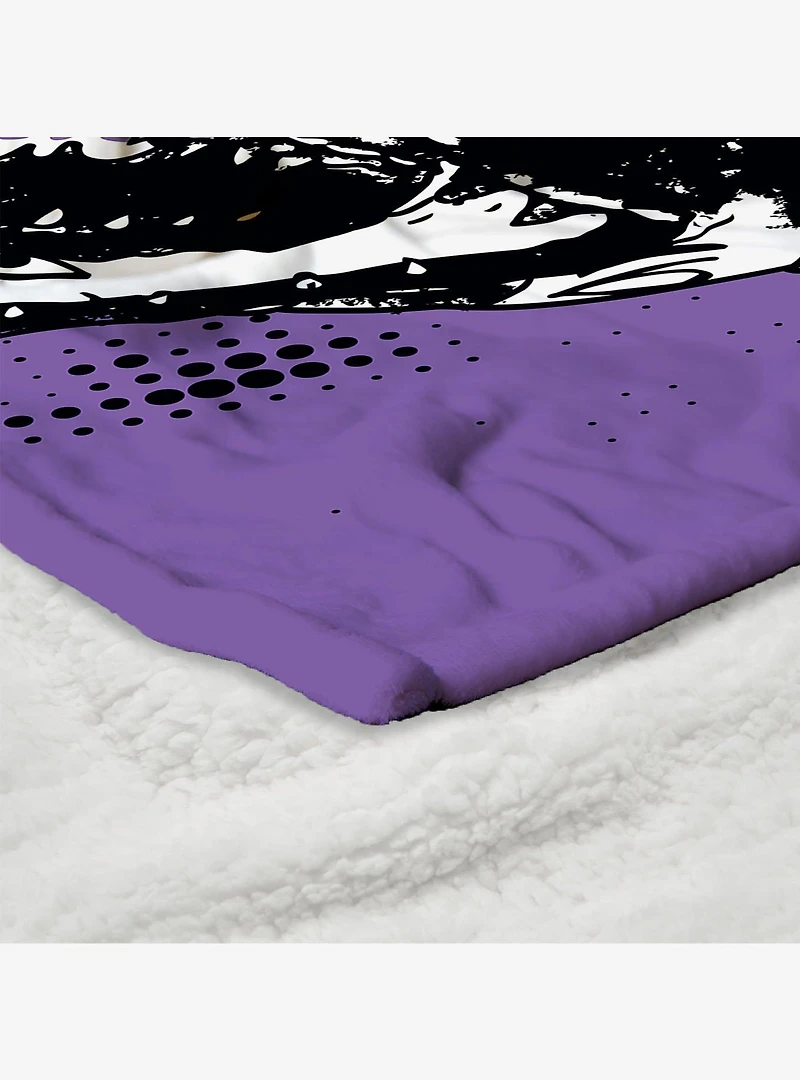 Beetlejuice I Hate Sandworms Silk Touch Sherpa Throw Blanket