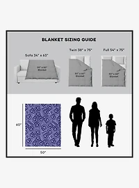 Beetlejuice Creepy Crawlies Silk Touch Sherpa Throw Blanket