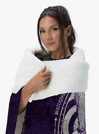 Beetlejuice Big Dark Room Silk Touch Sherpa Throw Blanket