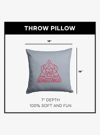 Mighty Morphin Power Rangers Megazord Line Art Throw Pillow