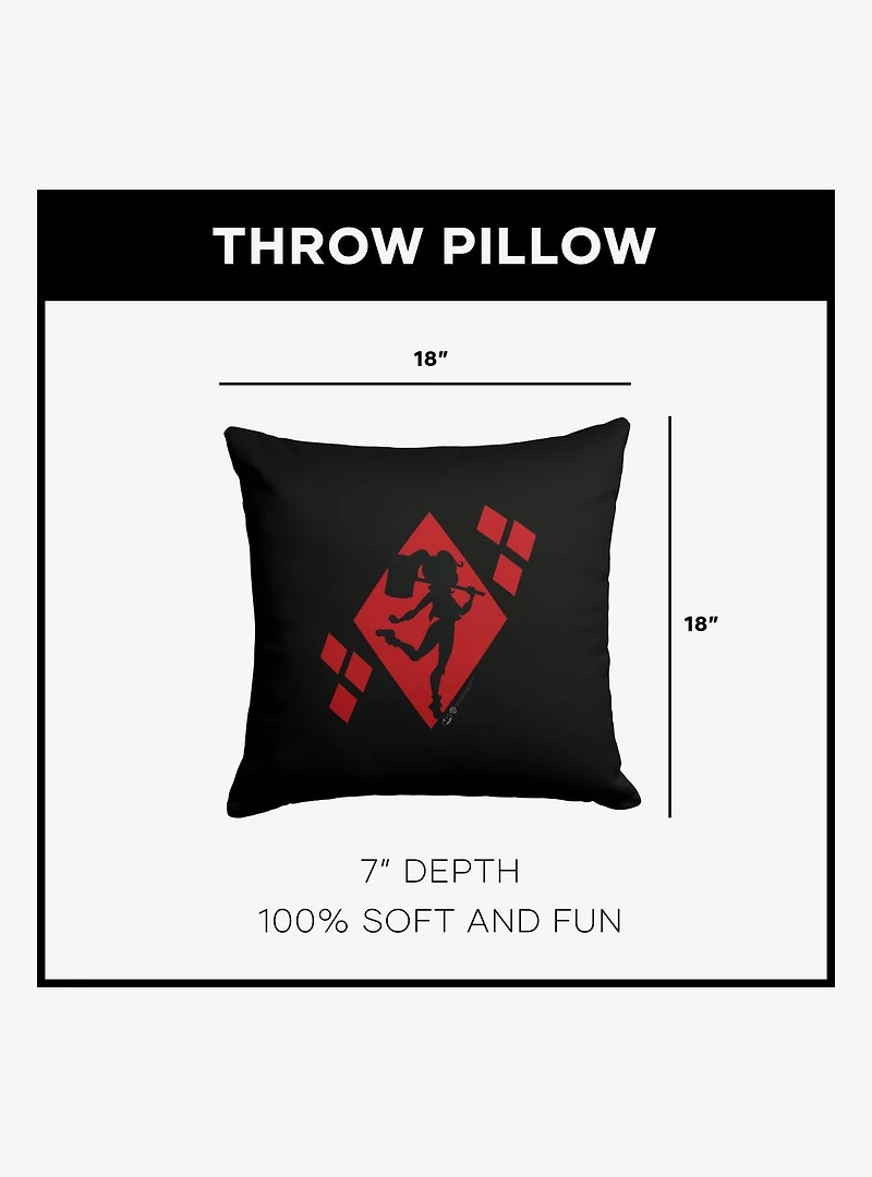 DC Comics Diamond Heart Throw Pillow