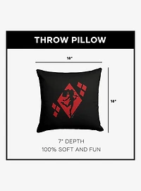 DC Comics Diamond Heart Throw Pillow