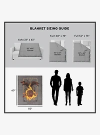 House of the Dragon Let It Reign 50x60" Silk Touch Throw Blanket