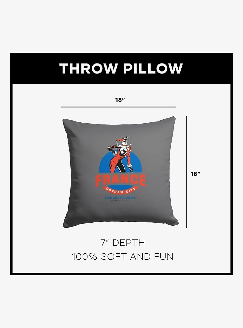 DC Comics Gotham Athletic Dept. Throw Pillow