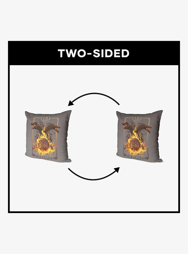House of the Dragon Let It Reign Throw Pillow