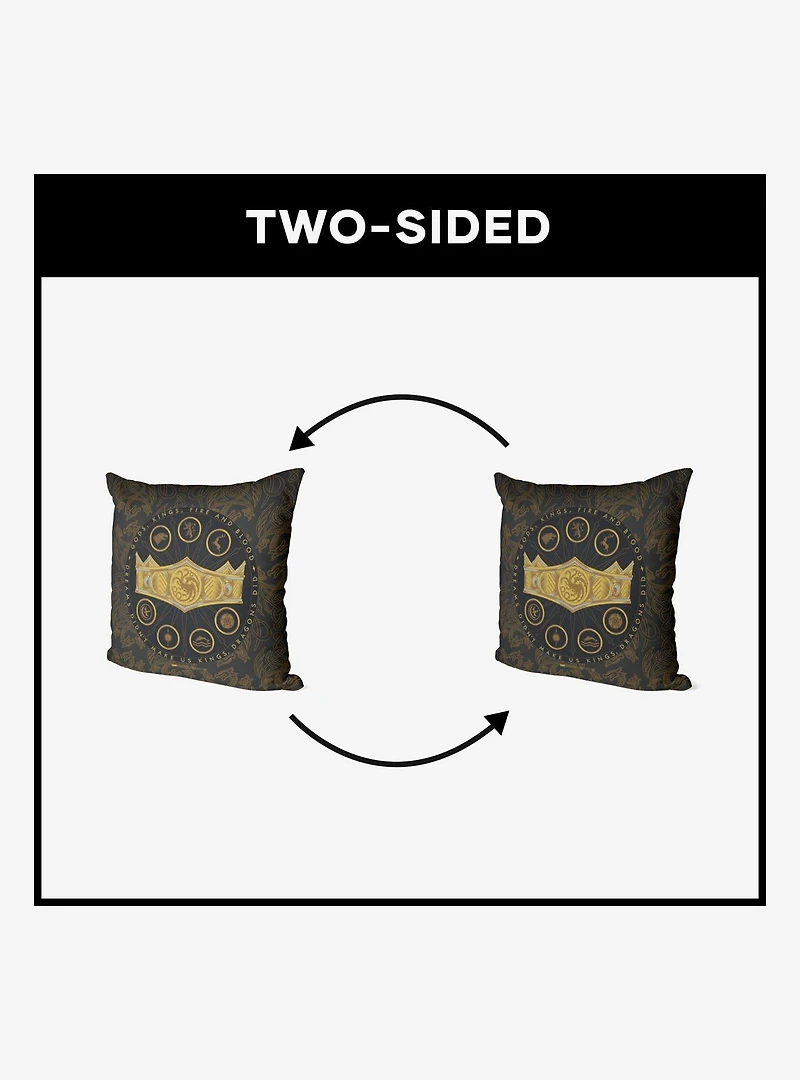 House of the Dragon Dragons Did Throw Pillow