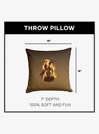 House of the Dragon Fire and Blood Reigns Throw Pillow
