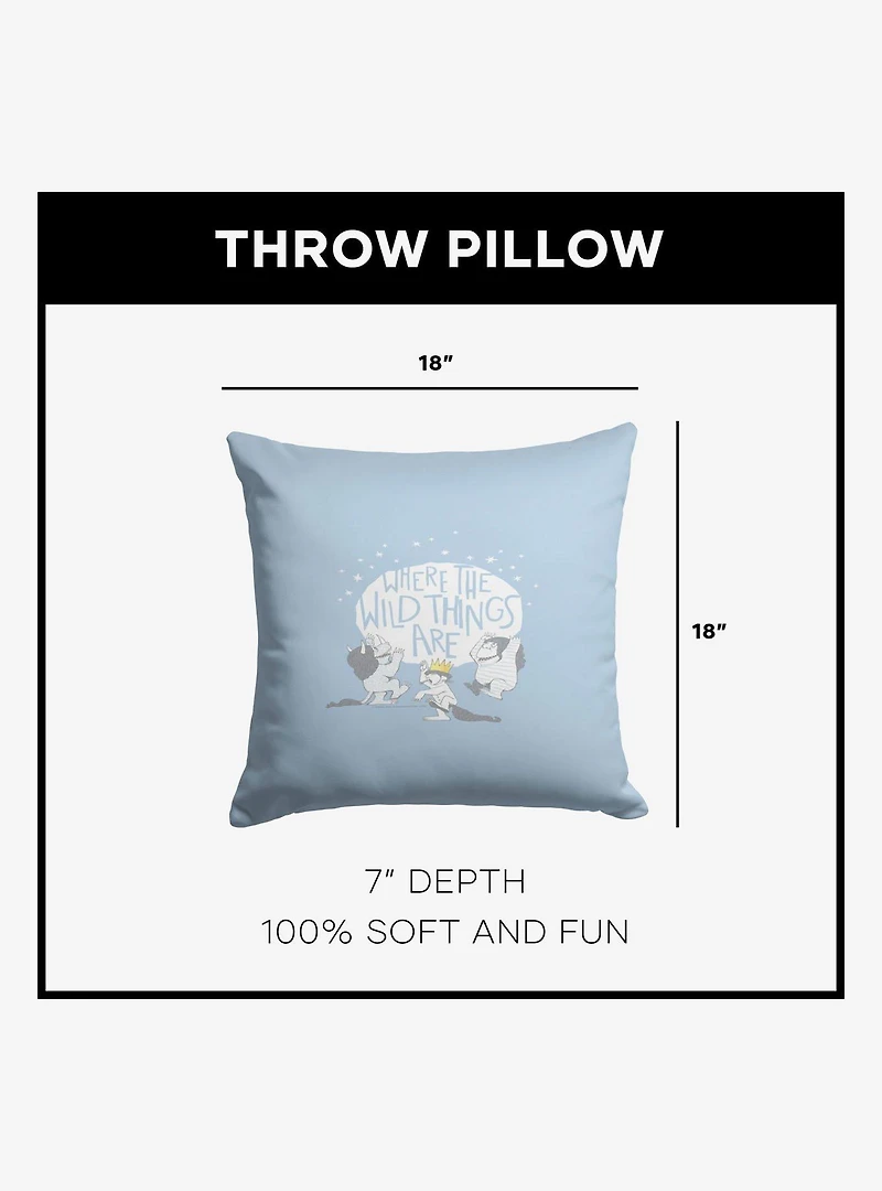 Where The Wild Things Are Wild Things Throw Pillow