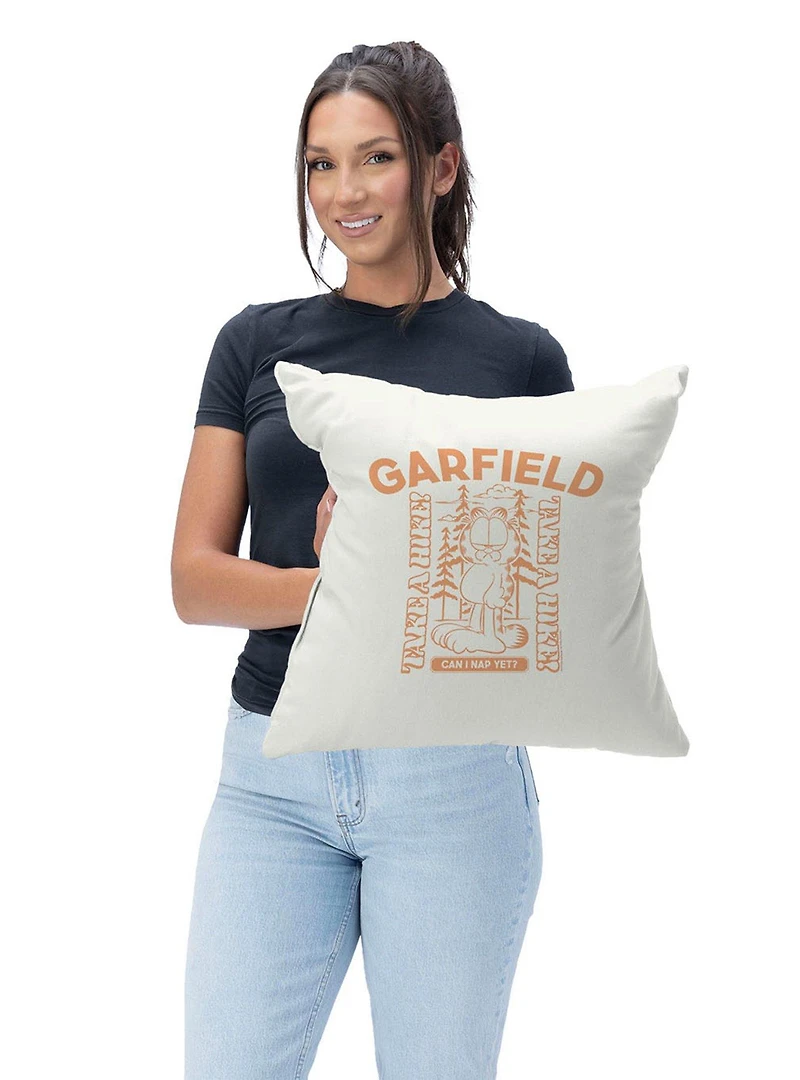 Garfield Can I Nap Yet Throw Pillow