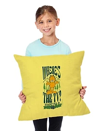 Garfield Where's The Tv Throw Pillow