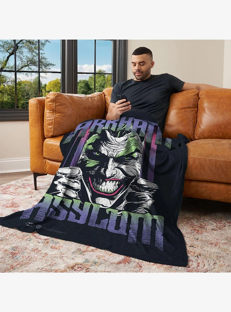 DC Comics Arkham Asylum 50x60" Silk Touch Throw Blanket