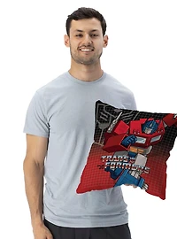 Transformers G1 Grid Optimus Prime Throw Pillow