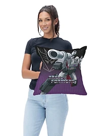Transformers G1 Grid Megatron Throw Pillow