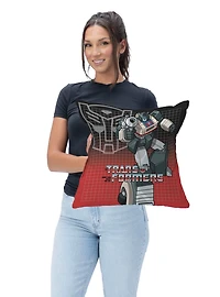 Transformers G1 Grid Jazz Throw Pillow