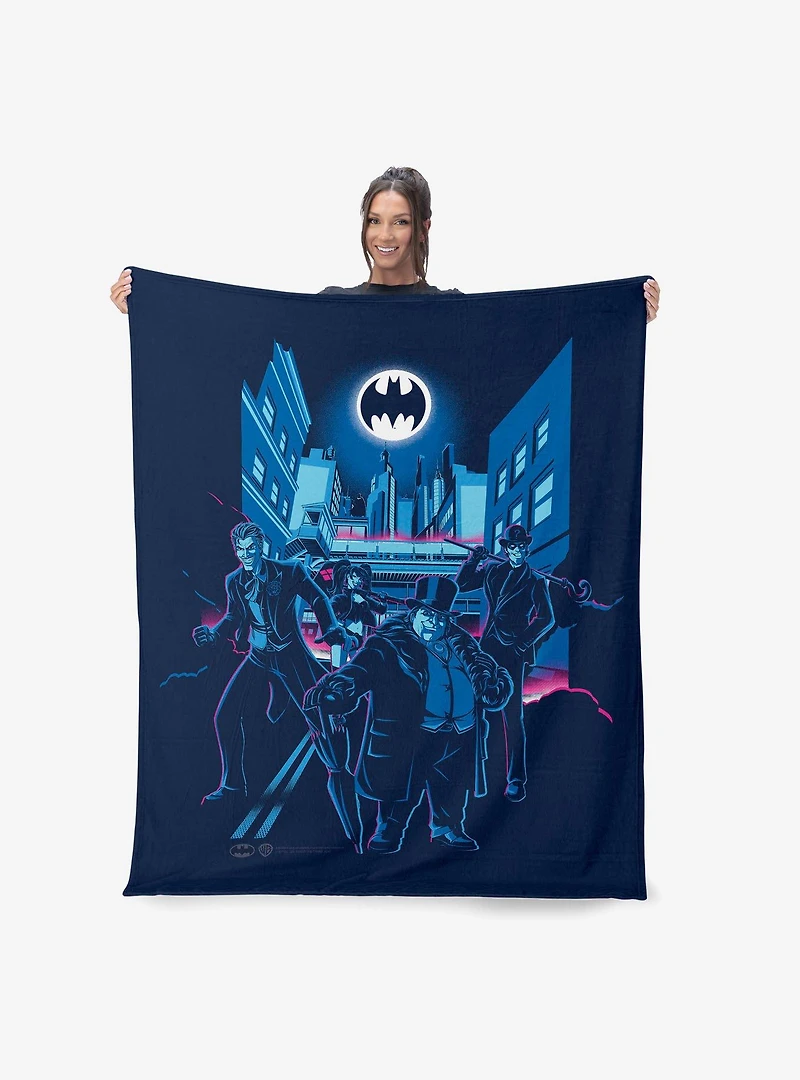 DC Comics Batman Villains 50x60" Silk Touch Throw Blanket