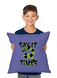 Beetlejuice Three Times Throw Pillow