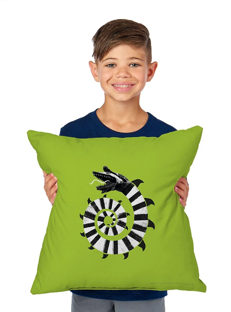 Beetlejuice Mind The Sandworms Throw Pillow