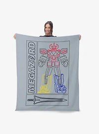 Mighty Morphin Power Rangers Megazord 40x50" Silk Touch Throw Blanket