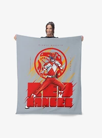 Mighty Morphin Power Rangers Red Ranger 40x50" Silk Touch Throw Blanket