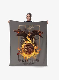 House of the Dragon Let It Reign 40x50" Silk Touch Throw Blanket