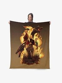 House of the Dragon Fire and Blood Reigns 40x50" Silk Touch Throw Blanket