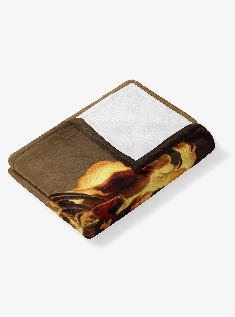 House of the Dragon Fire and Blood Reigns 40x50" Silk Touch Throw Blanket