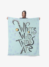 Where The Wild Things Are In The Leaves 40x50" Silk Touch Throw Blanket