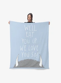 Where The Wild Things Are Love You So 40x50" Silk Touch Throw Blanket