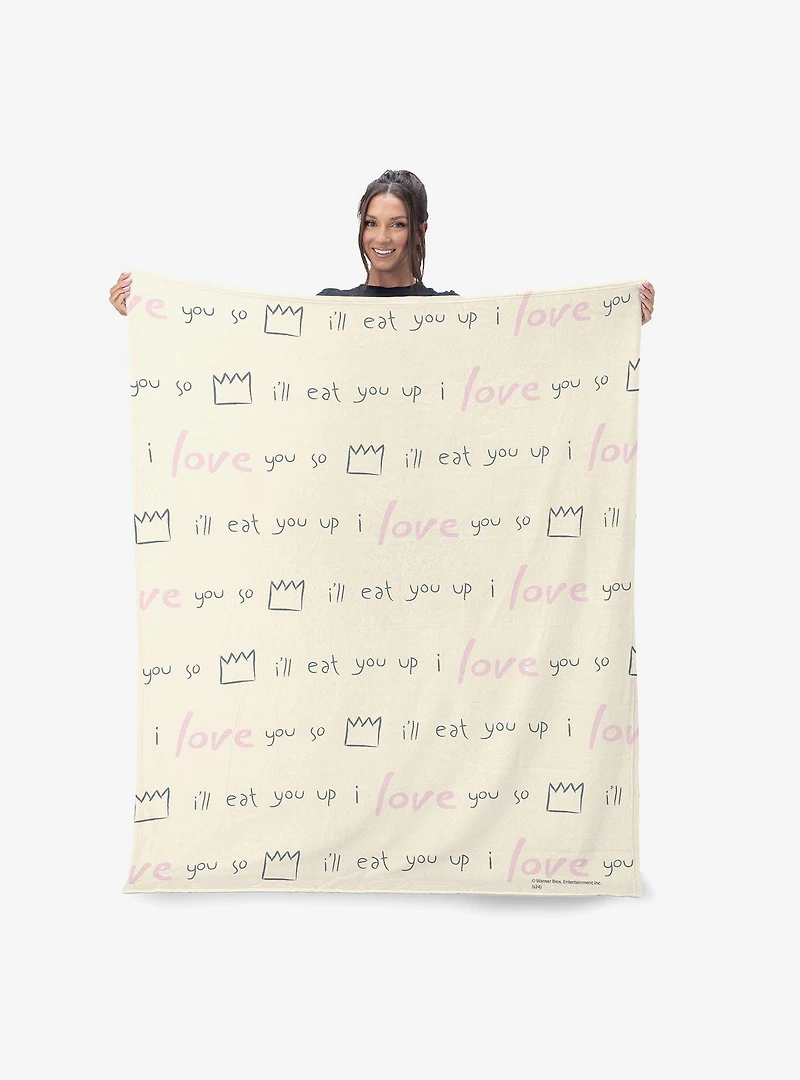 Where The Wild Things Are We'll Eat You Up 40x50" Silk Touch Throw Blanket