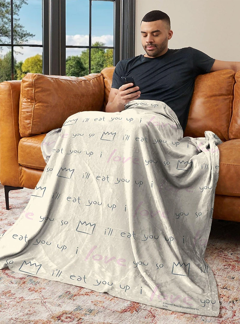 Where The Wild Things Are We'll Eat You Up 40x50" Silk Touch Throw Blanket