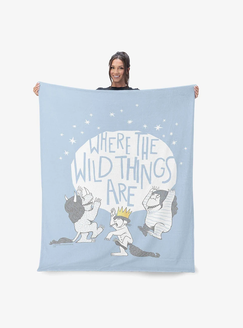 Where The Wild Things Are Wild Things 40x50" Silk Touch Throw Blanket