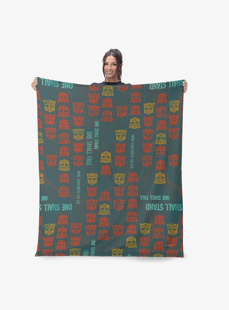 Transformers One Shall Stand One Shall Fall 40x50" Silk Touch Throw Blanket