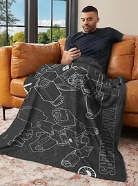 Transformers G1 Optimus Prime and Megatron 40x50" Silk Touch Throw Blanket