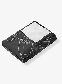 Transformers G1 Optimus Prime and Megatron 40x50" Silk Touch Throw Blanket