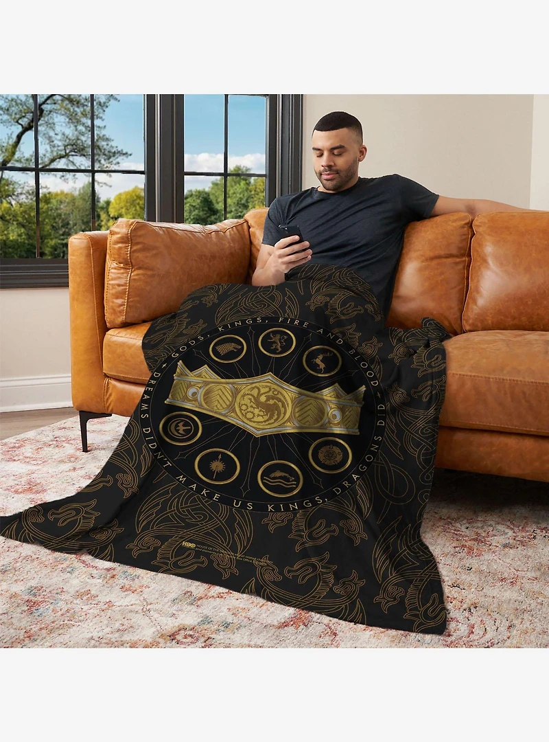 House of the Dragon Dragons Did 50x60" Silk Touch Throw Blanket