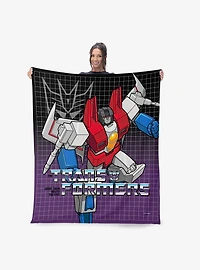 Transformers G1 Grid Starscream 40x50" Silk Touch Throw Blanket